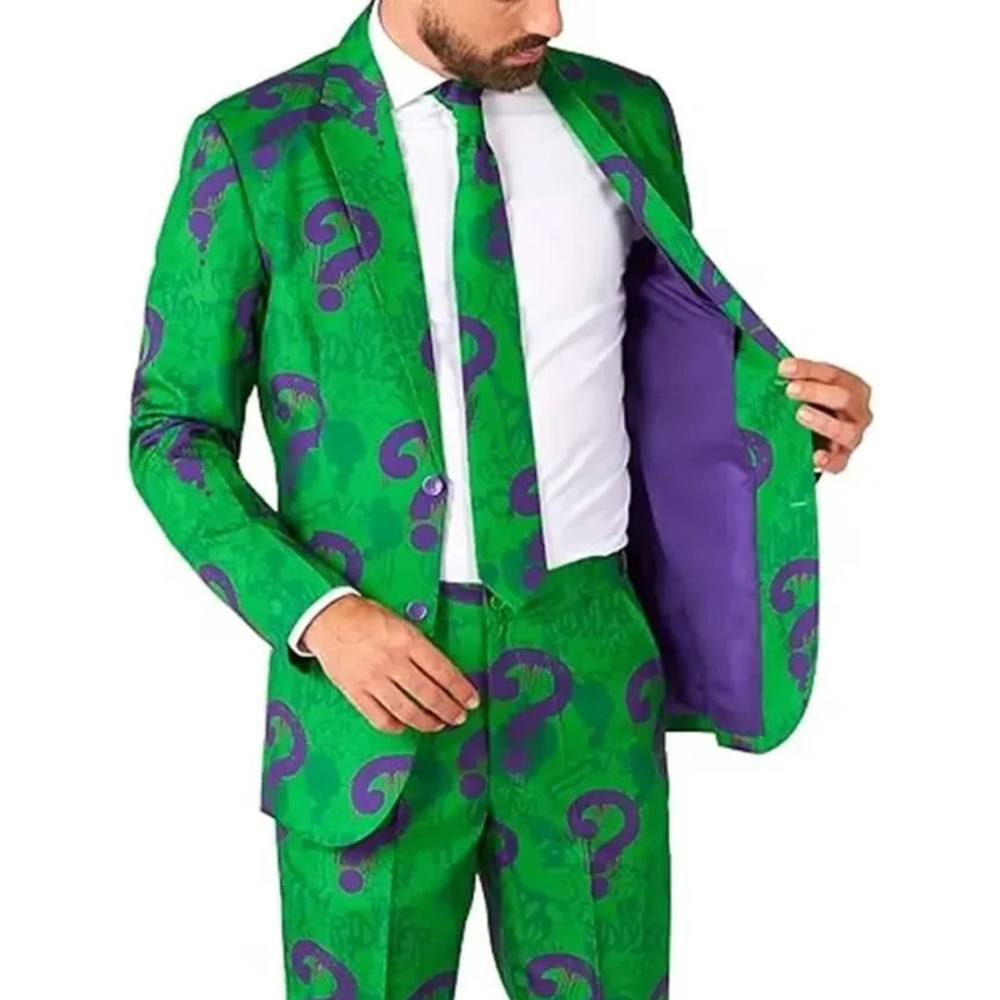 Men’s OFFSTREAM DC Comics Riddler Suit - Picture 2 of 10
